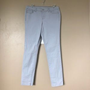 {Style & Co} Pale Blue Dotted Skinny Jeans
